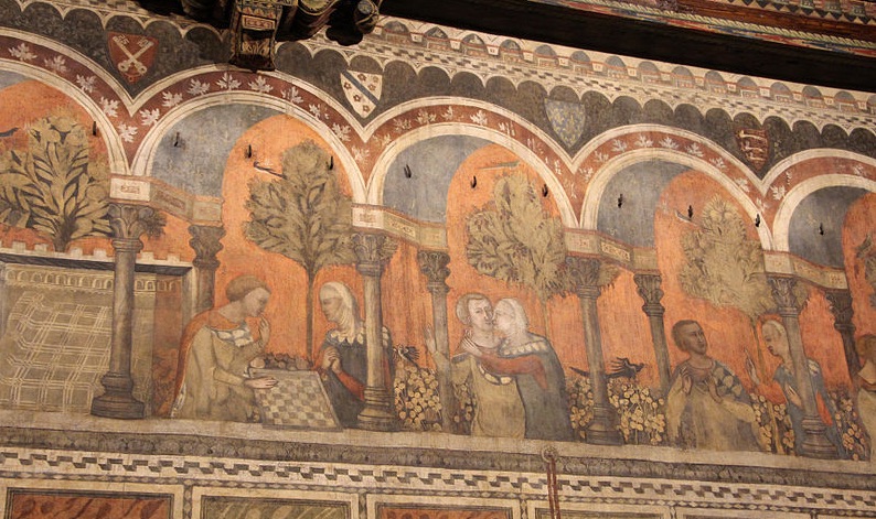 Frescoes in the Camera di Vergi Frescoes in the Camera di Vergi