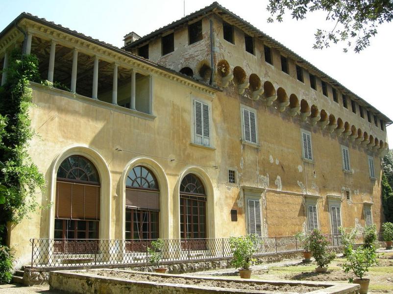 Garden facade of Villa Careggi