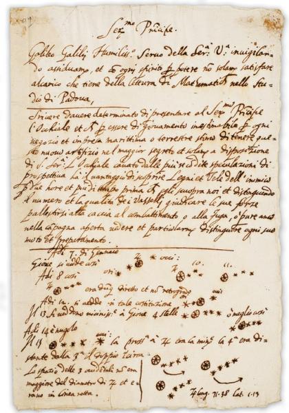 Galileo's Notes the discovery of Jupiter's moons Galileo's Notes the discovery of Jupiter's moons