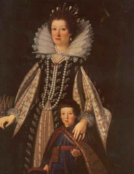 Maria Maddelena, Wife of Cosimo II by Sustermans