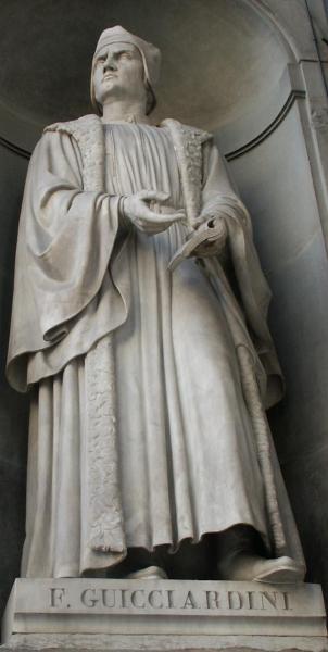 Francesco Guiccardini, statue in the Uffizi