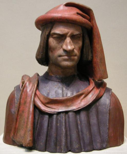 Terracotta portrait of Lorenzo by unknown