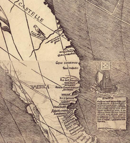 Martin Waldseemüller's 1507 map Martin Waldseemüller's 1507 map