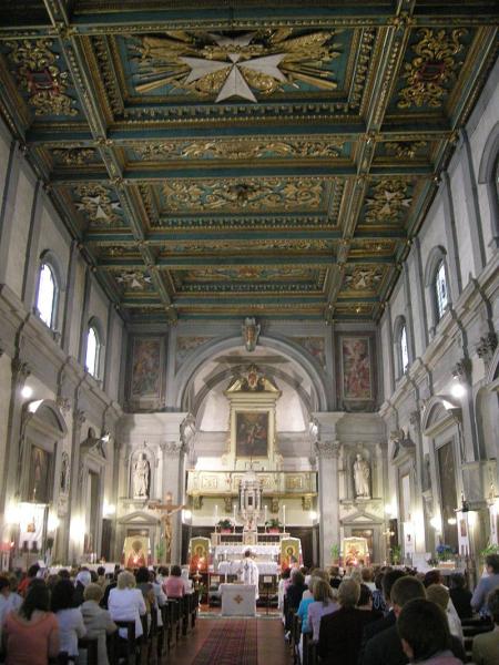 Interior of the church