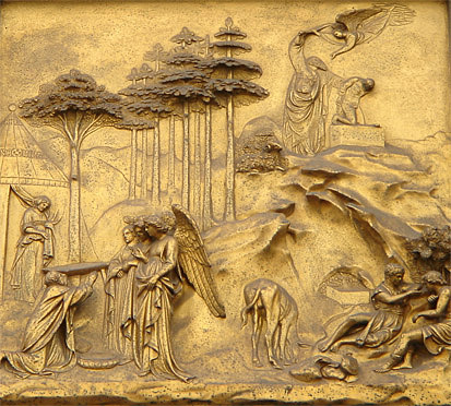 Abraham and Issac, from the Baptistry Abraham and Issac, from the Baptistry