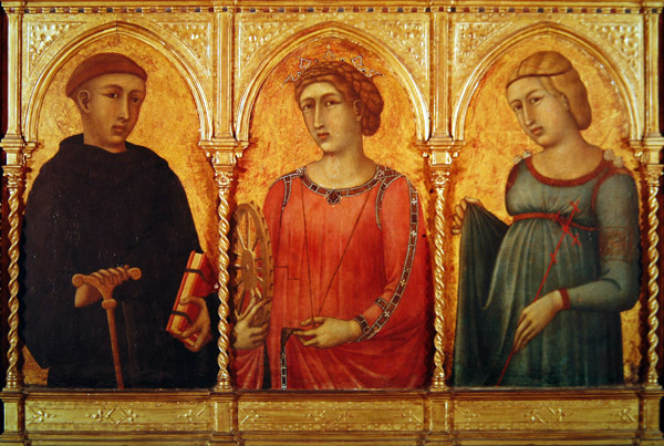 Saints by Lorenzetti in the Museo Horne Saints by Lorenzetti in the Museo Horne