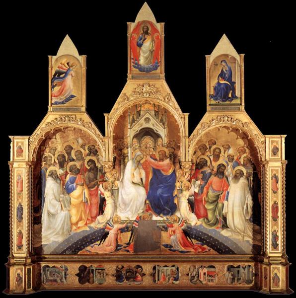 Coronation of the Virgin, Uffizi