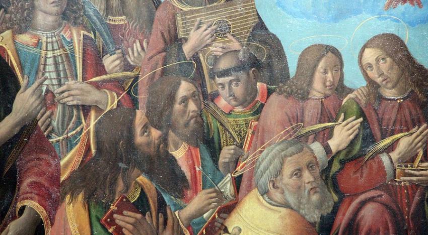 Detail of Rosselli's Incornazione della Vergine Detail of Rosselli's Incornazione della Vergine