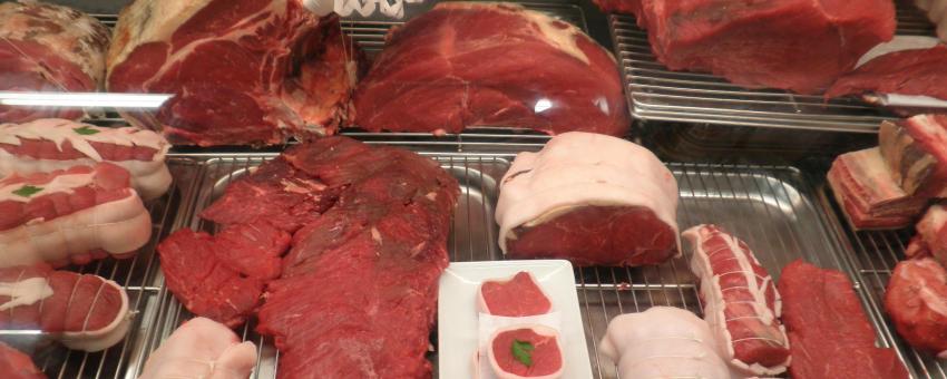 French meat. Biocoop, Biarritz.