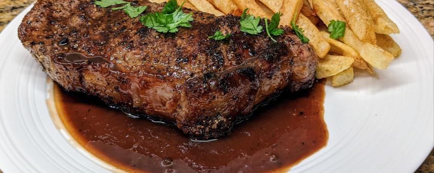 Steak Frites with Bordelaise Sauce