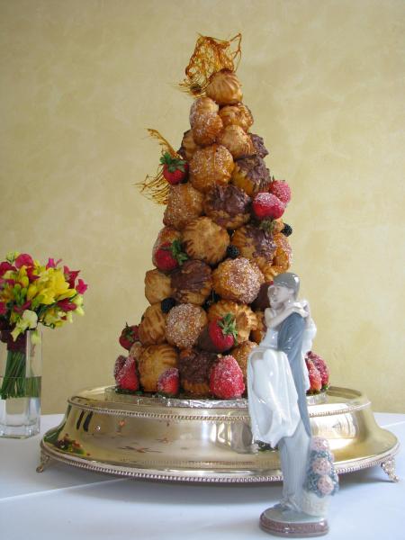 Croquembouche wedding cake