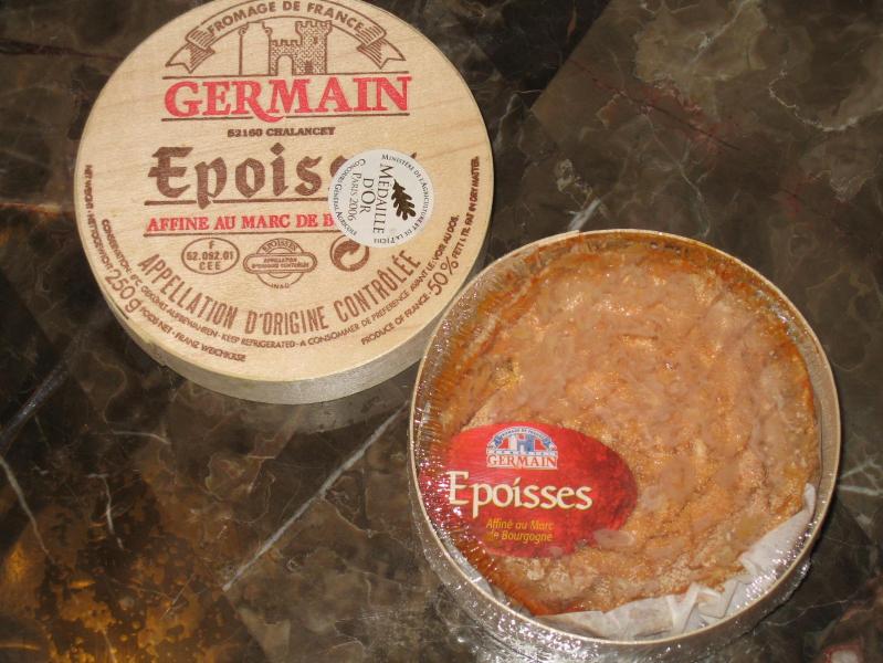 Small Epoisses cheese wheel.
I photographed this on my dining room table.