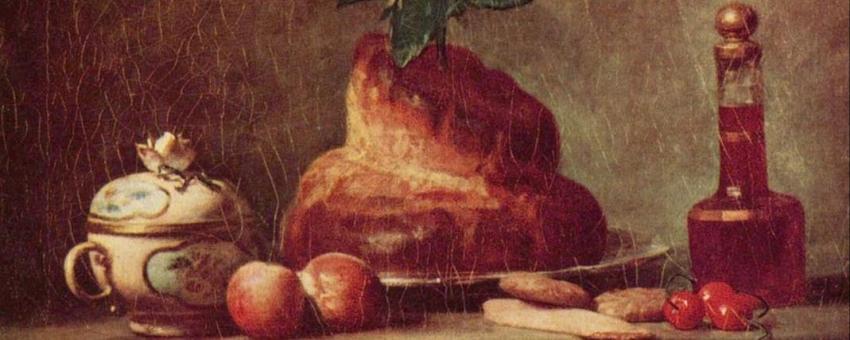 Still Life with Brioche by Chardin