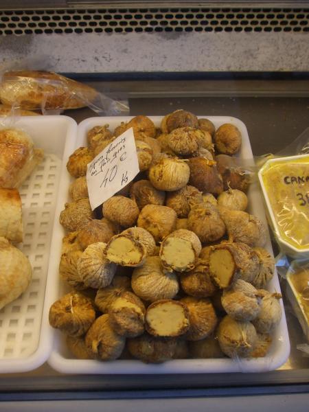 Figs stuffed with foie gras , Market of Brive-la-Gaillarde, France