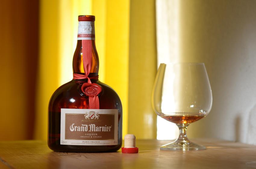 A 1 l bottle of Grand Marnier, Cordon Rouge (Red Label)