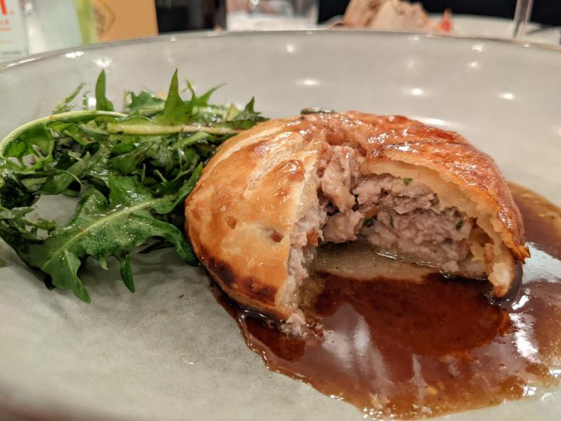 Un Pithiviers de faisan, restaurant Le Bologne, Genève