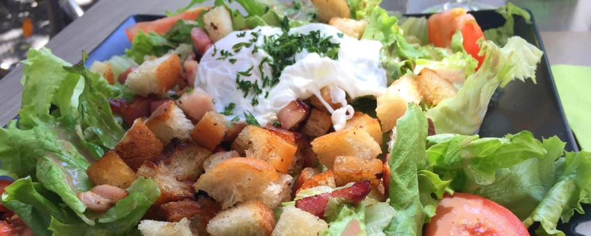 A Salade lyonnaise, from a Bistro in Vieux Lyon.