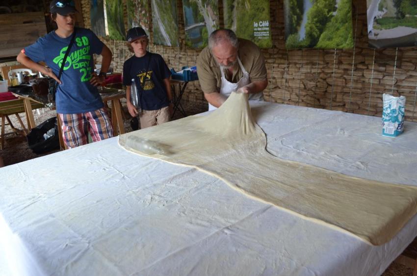 continuing the pastry stretching