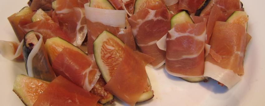 Jambon sec de Corse et figues