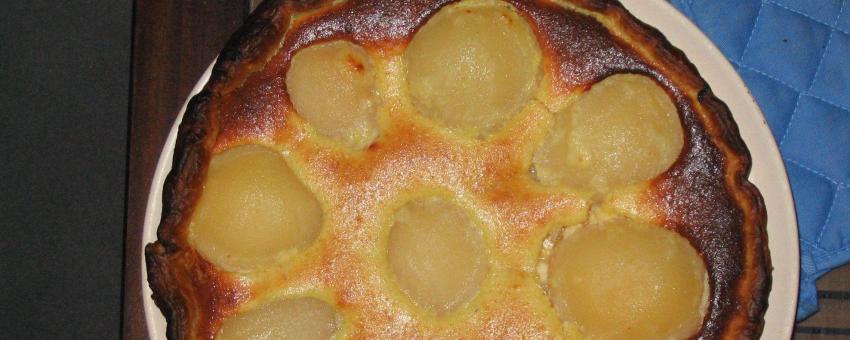 Tarte aux poires et aux amandes