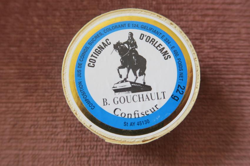 Cotignac d'Orléans du confiseur B. Gouchault à Saint-Ay (Loiret, Centre-Val de Loire, France).