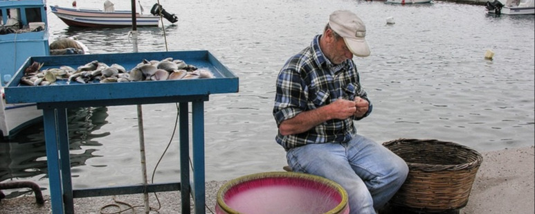 Fisherman on the island of Kos