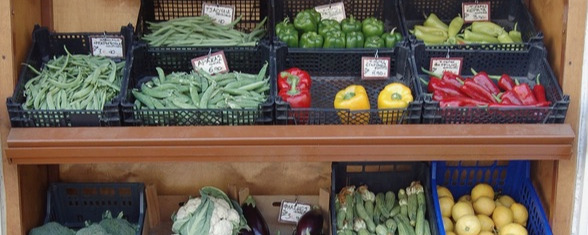 Greek vegetable market