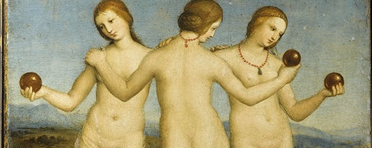 Raphael's Three Graces,  Musée Condé, Chantilly