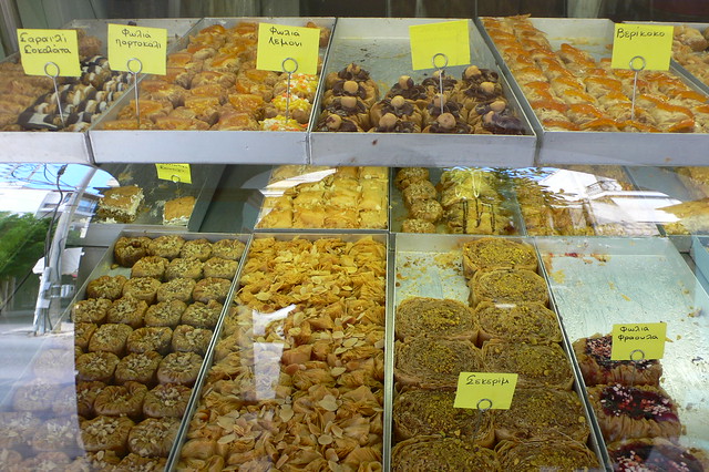 Sweet pastries or Glika in Zante town