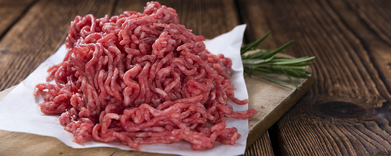 Meat on vintage wood tray