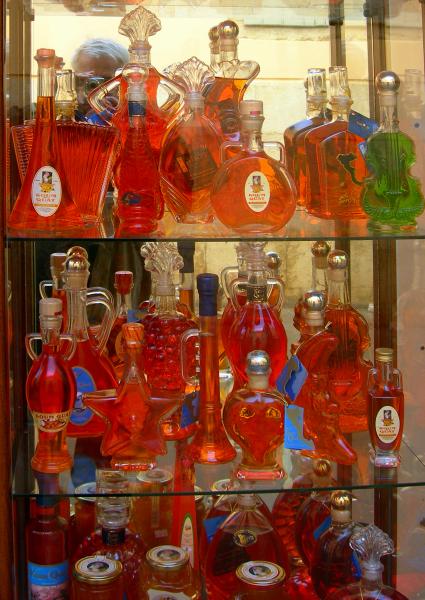 Famous Koum Quat liqueur from Cirfu, Greece