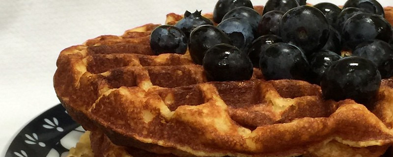 Quark Waffles with Seasonal Fruit