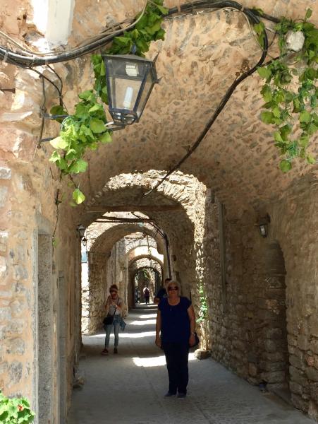 Greece (Chios Island) Mesta village has very narrow roads covered with arches and vaults