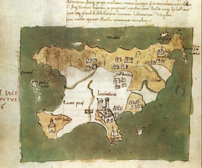 Map of the island by Cristoforo Buondelmonti, 1420