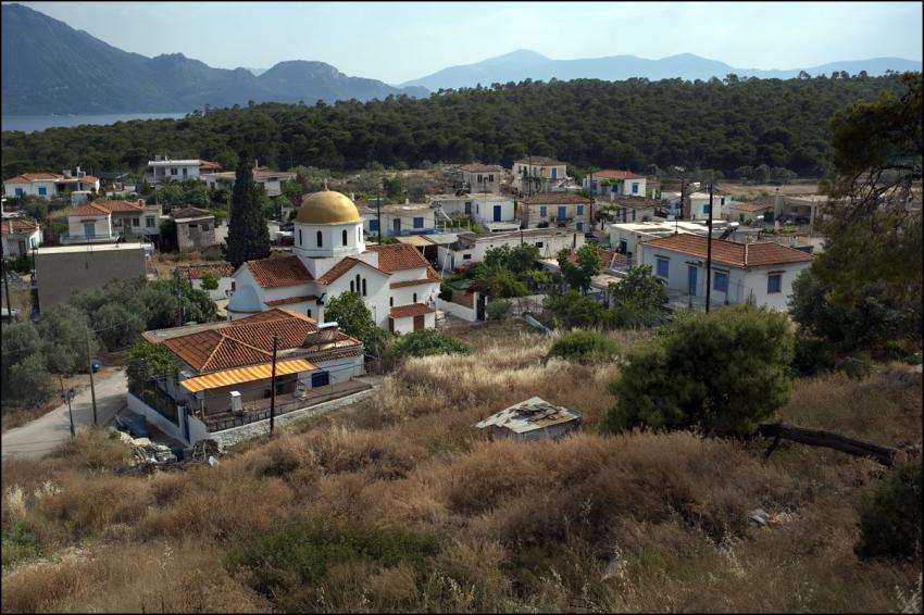 Village Limenaria / Angistri island, Saronic Gulf, Greece.