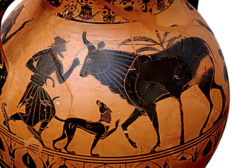 540–530 BC vase showing Hermes and Io (as a cow).