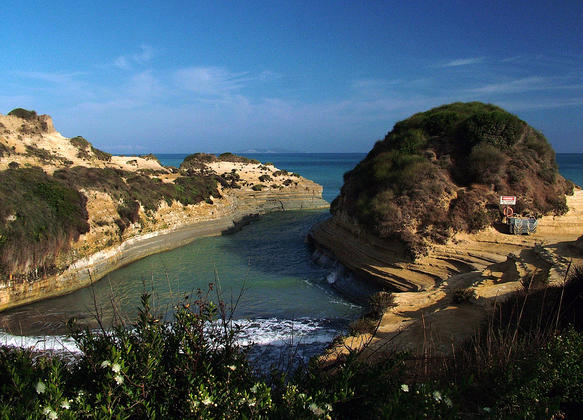 Corfu. Sidari Canal d'amour, Corfu.