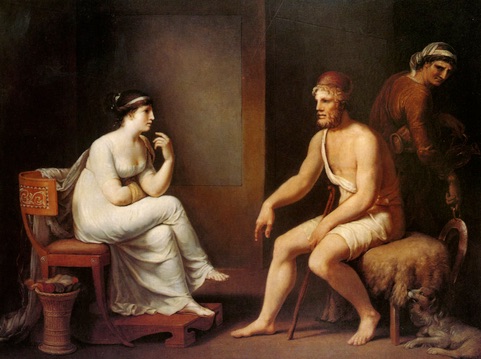 Johann Heinri Tischbein's Odysseus & Penelope