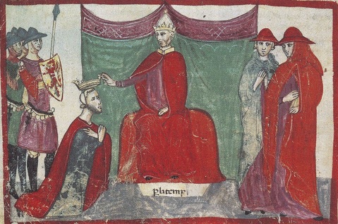 Robert Guiscard crowned by Pope Nicolas II