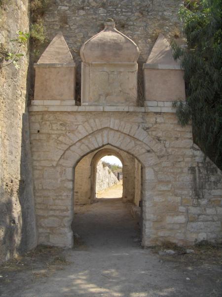 The fort of Santa Maura (Agia Maura) built by the Franks, during the 13th century, at Leykada.
