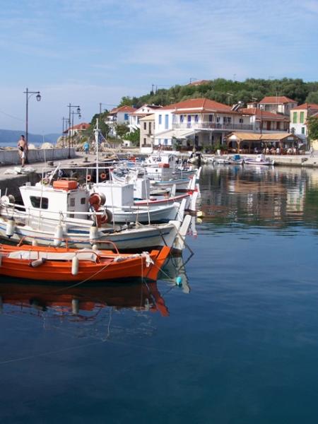 Kalamos Village on Kalamos Island, Lefkada, Greece