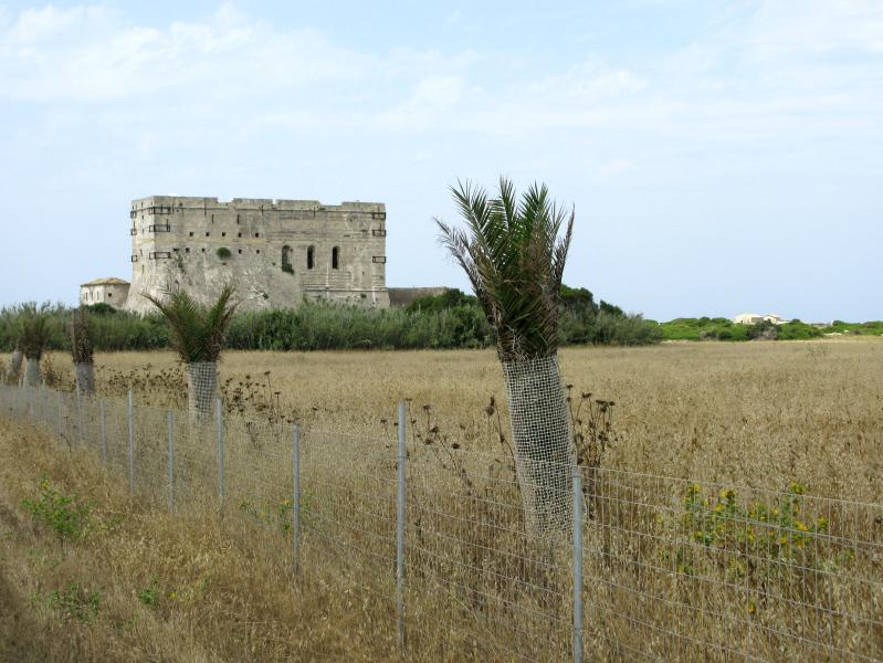 A picture of the old monastery on Strofades island, looking north to the direction of Zakynthos.