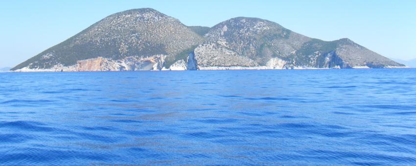 Atokos Island as see from the south
