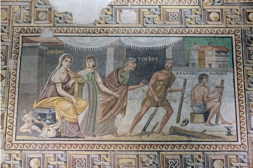 Daedalus and Ikaros mosaic