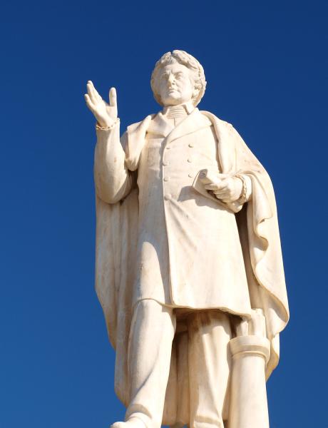 Dionysios Solomos statue