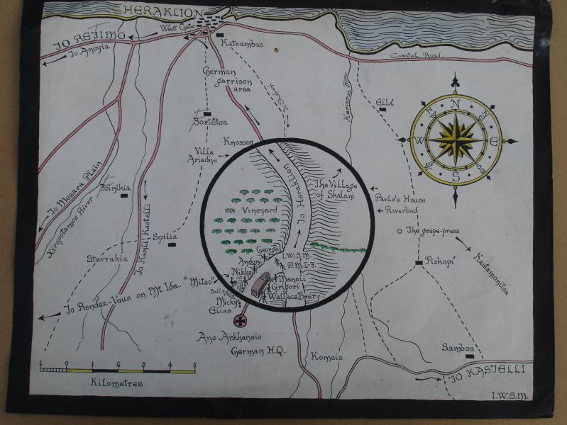 W. Stanley Moss's drawing of Kreipe Abduction Point