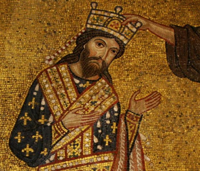 A mosaic depicting King Roger II of Sicily. Photo: Creative Commons/Matthias Süssen, 2007