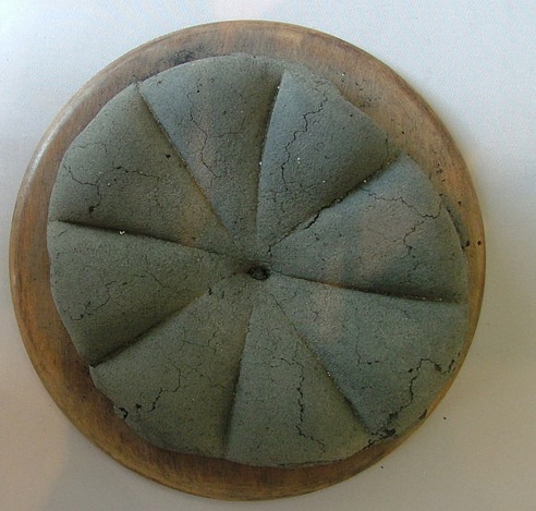 Carbonized pagnotta, found at Pompeii