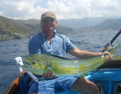 Lampuga caught near Levanto, Liguria