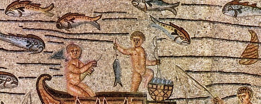 mosaic of Jonah in the Basilica of Aquileia